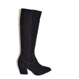 New! Blondo Elisha Waterproof Tall Boot Black Suede Size 8 M DD393A
